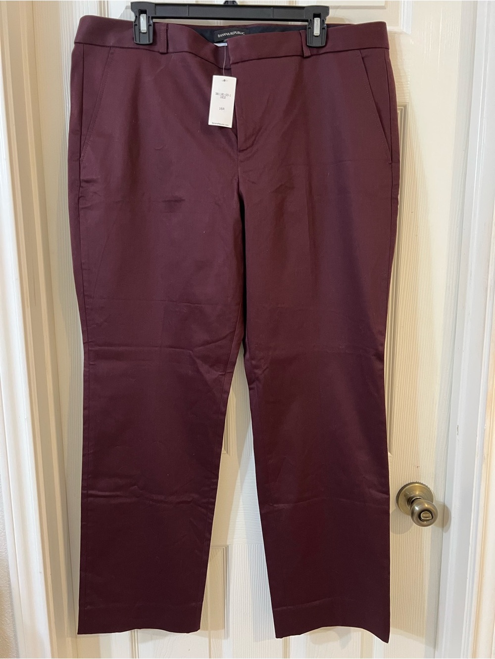 Banana Republic Women's Wine Straight-Leg Dress Pants